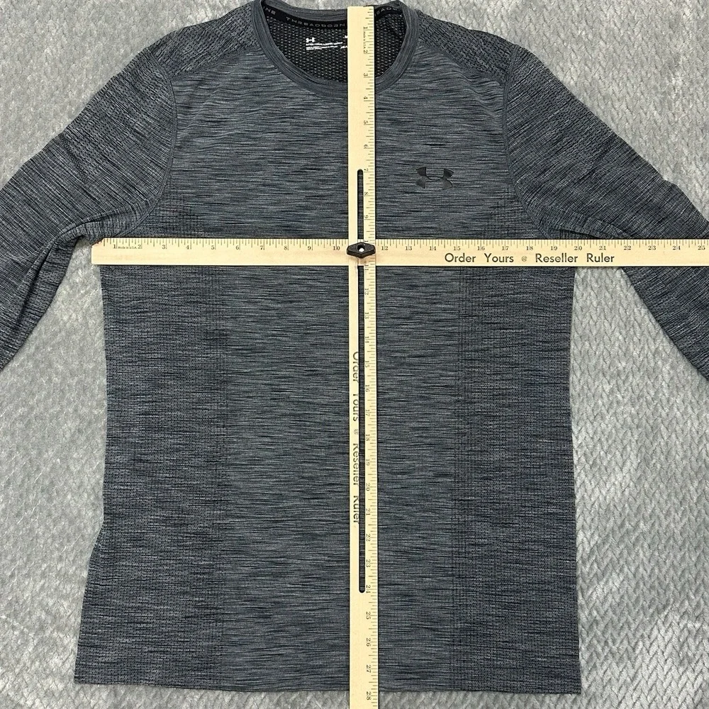 Under Armour Men's M Threadborne Seamless Long Sleeve Shirt Base layer Graphite
